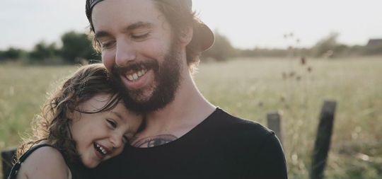 Father with daughter