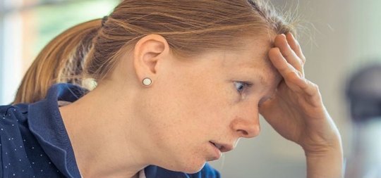 Stressed woman